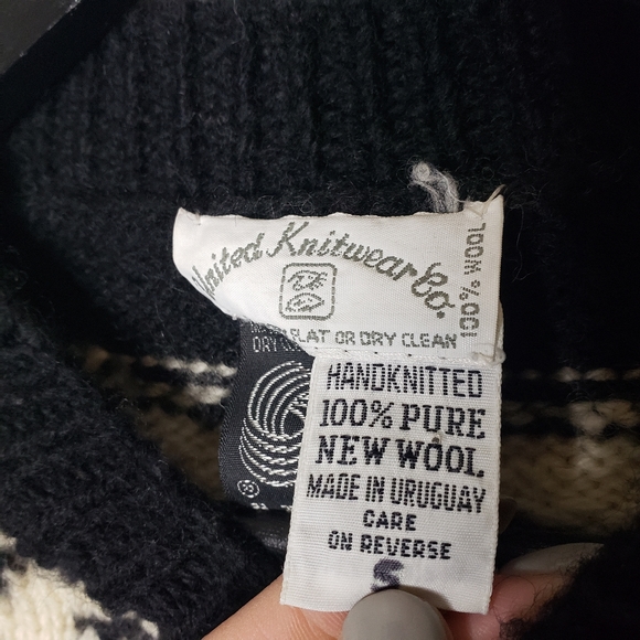 United Knitwear Wool Fair Isle Chunky Knit Sweater - Picture 5 of 6